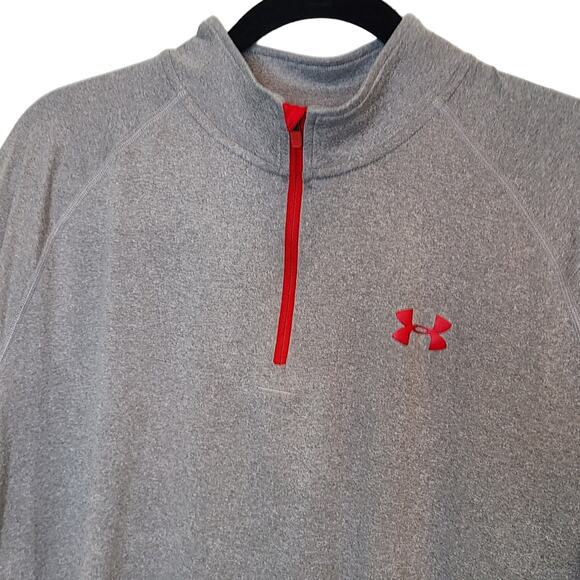 Under Armour Gray 3/4 Zip Jacket Athletic Top
Lightweight Heatgear Women's Large - Picture 4 of 6